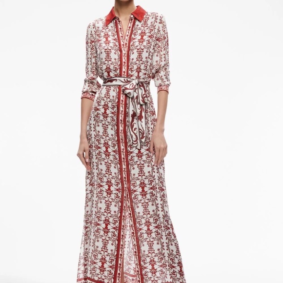 Still available - Alice + Olivia Cassidy Dress Maxi Button Up - Picture 1 of 5